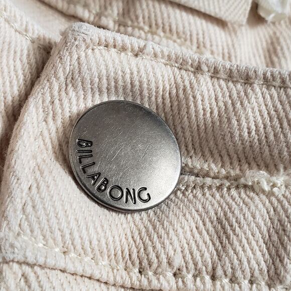 BILLABONG Wall to Wall Denim Cargo Pants Size 26‎ Antique White - Picture 4 of 12